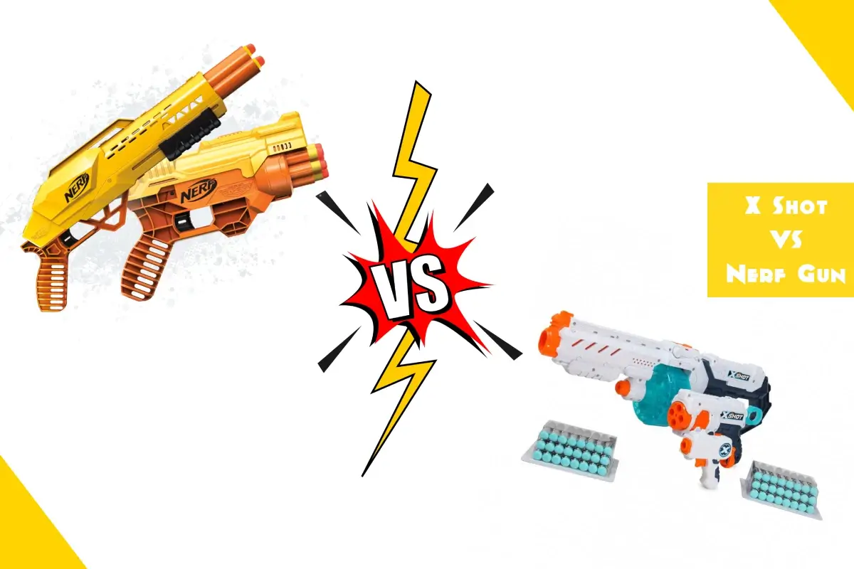 X Shot vs Nerf Gun: The Epic Battle of the Blasters.